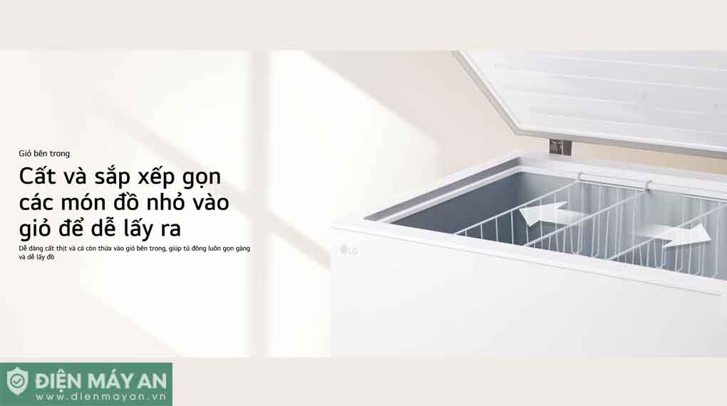 Tủ Đông LG Inverter 291 Lít C30WH